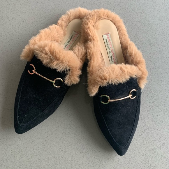 chinese laundry fur mules